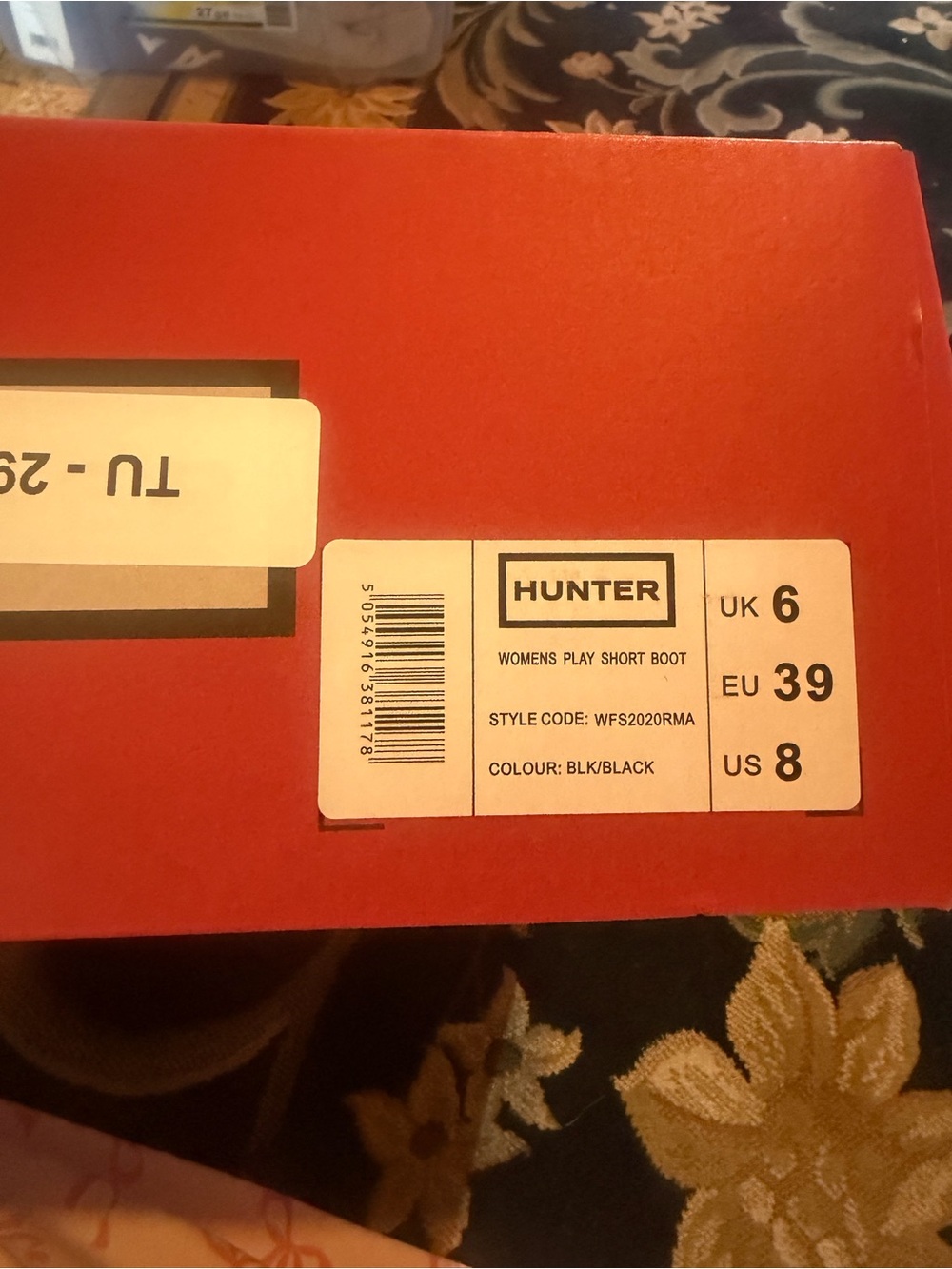 Hunter Black Short Waterproof Rain Boots! New! 8 - Picture 4 of 10